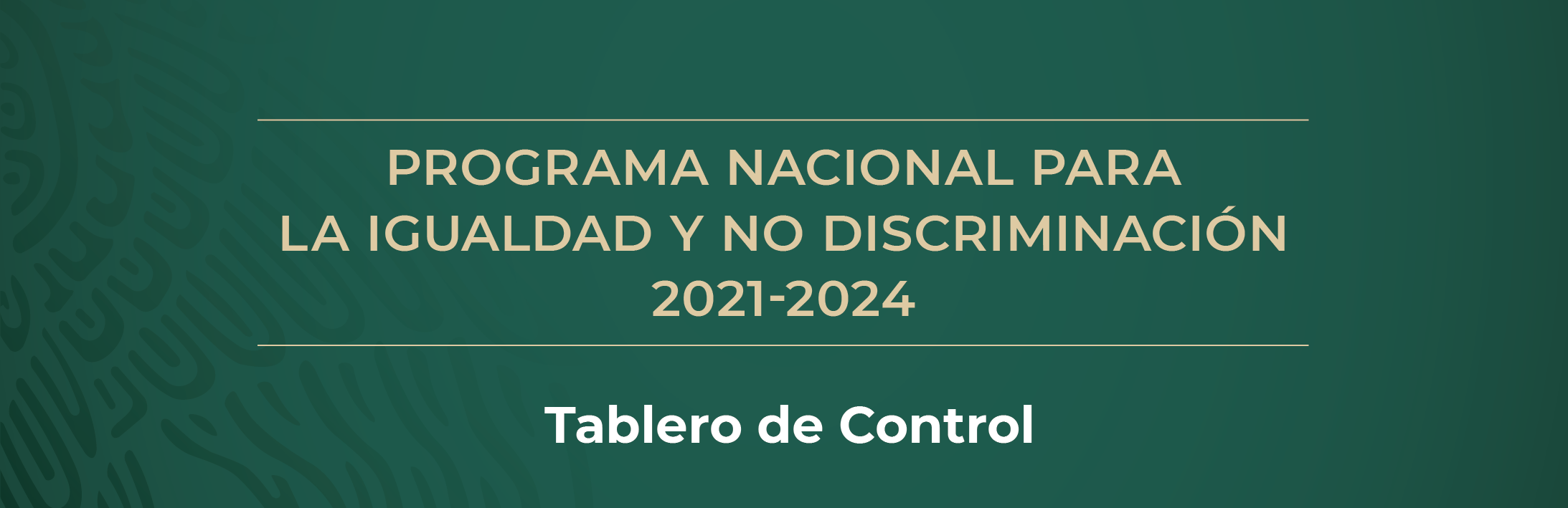 Banner PRONAIND: Tablero de Control